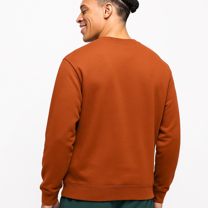 Coral Plain Sweatshirt