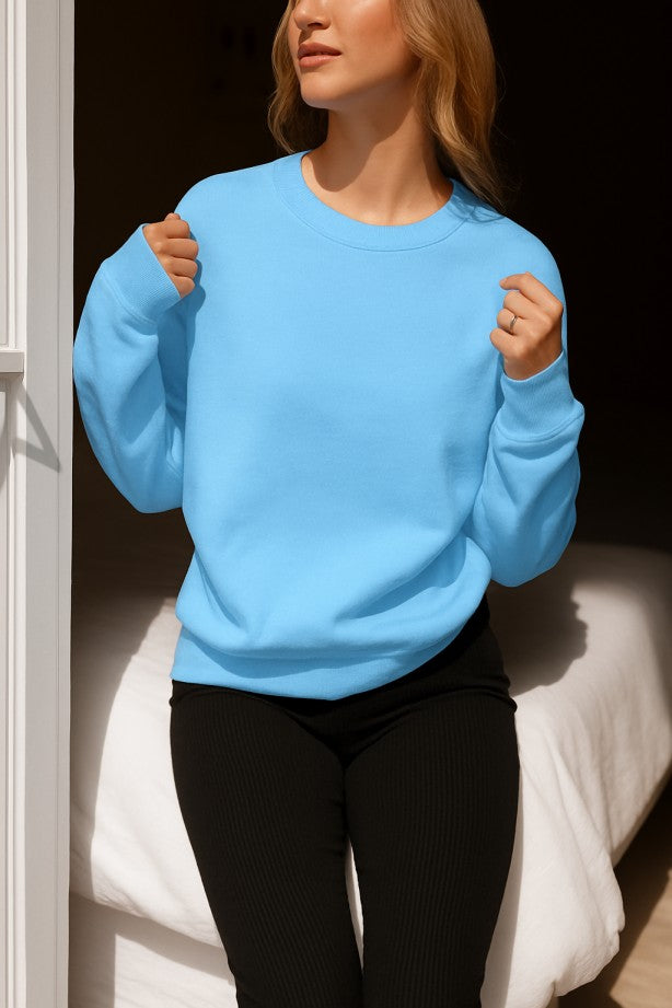 Baby Blue Plain Sweatshirt