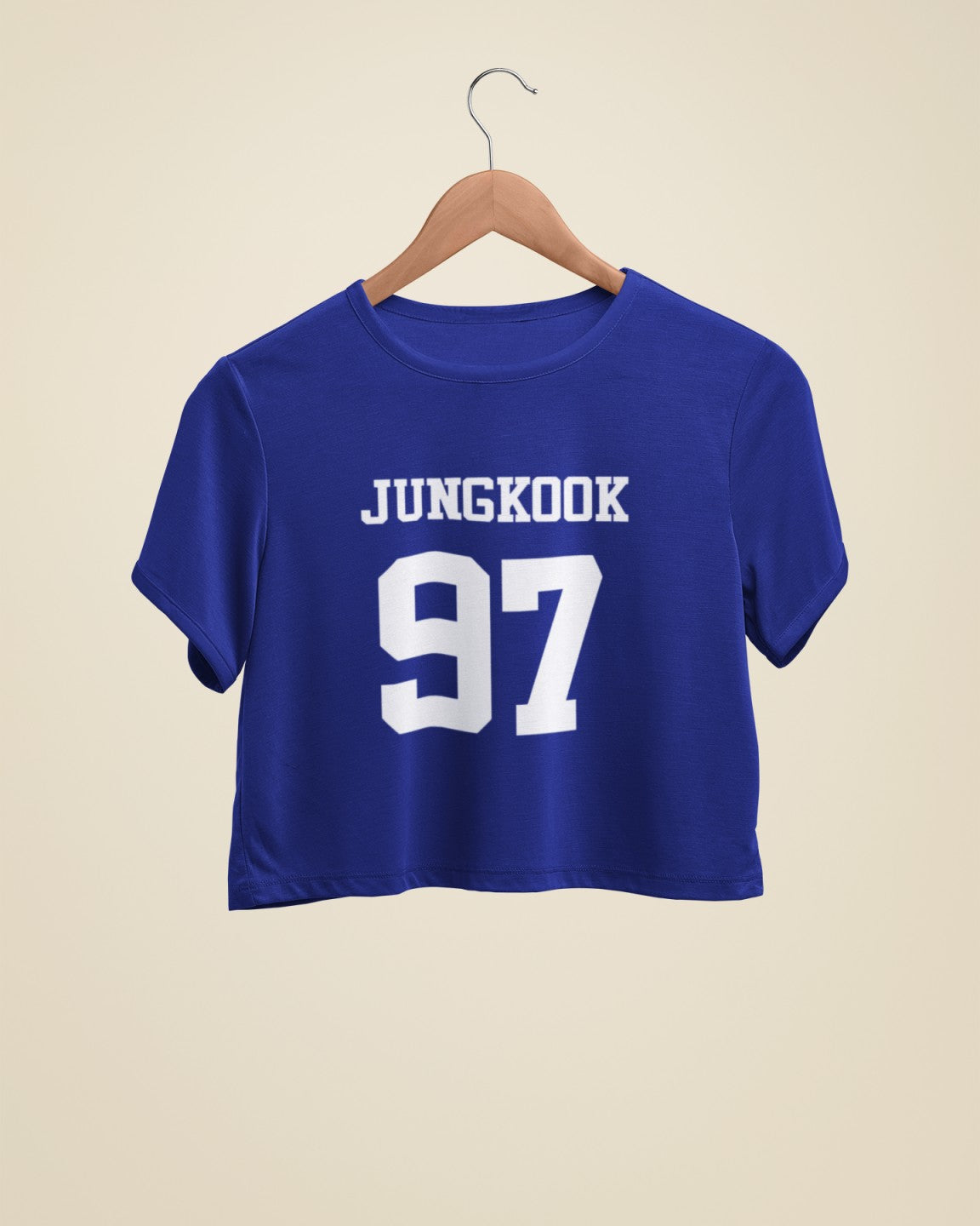 Jungkook 97 Print Blue Cop T-Shirt