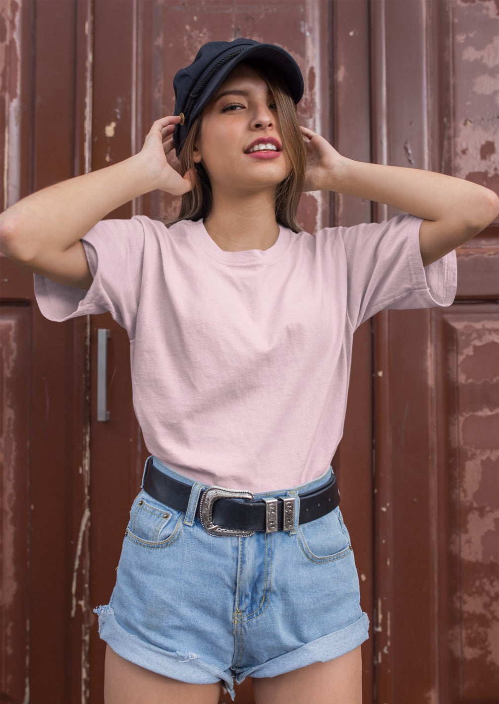Pink Plain T-Shirt