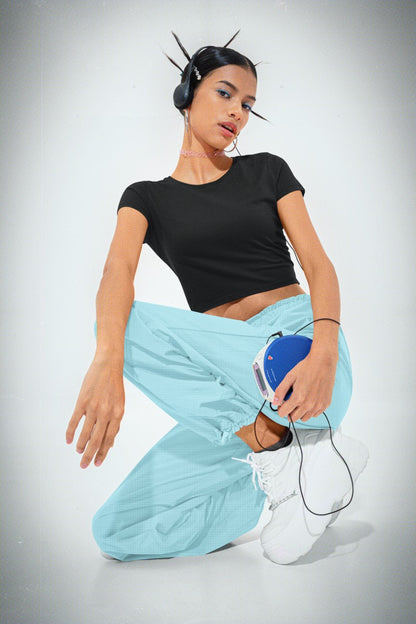 Black Plain Crop Top