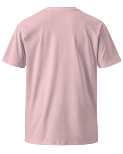 back view of 'Every Day is a Good Day' printed light pink unisex T-shirt made from 100% cotton