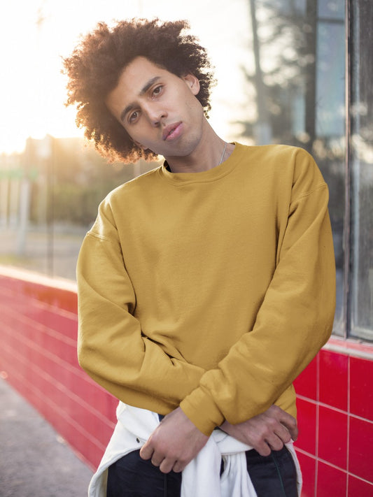Mustard Yellow Plain Sweatshirt