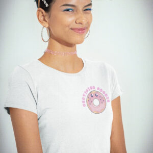 bella canvas crop top mockup of a woman with a y2k inspired hairstyle m31207 4