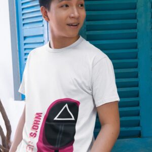 bella canvas t shirt mockup featuring a happy man standing by a colorful door m40232 1