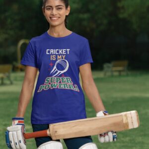 crewneck tee mockup of a happy woman holding a cricket bat m39976 1