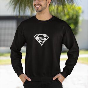 father s day mockup of a cheerful man wearing a gildan crewneck sweatshirt m39432