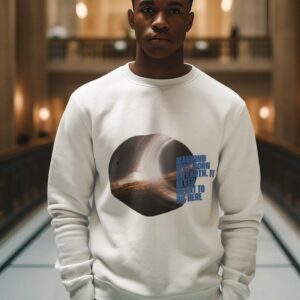 sweatshirt mockup featuring an ai created man inspired by the james bond movie m33847
