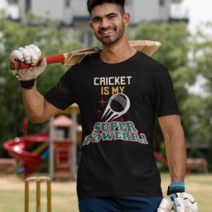 t shirt mockup featuring a smiling man wearing cricket gear m39970 2