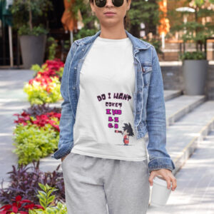 t shirt mockup of an athleisure styled woman 32470